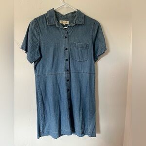 Madewell Waisted Denim Shirt Dress